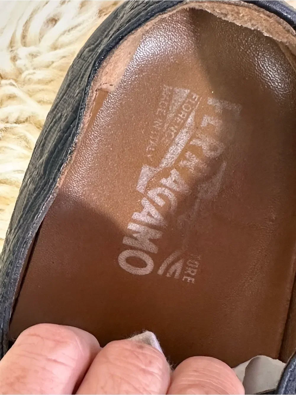 Salvatore Ferragamo Black Leather gancini Sneakers with White Laces
